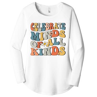 Celebrate Minds Of All Kinds Women's Perfect Tri Tunic Long Sleeve Shirt