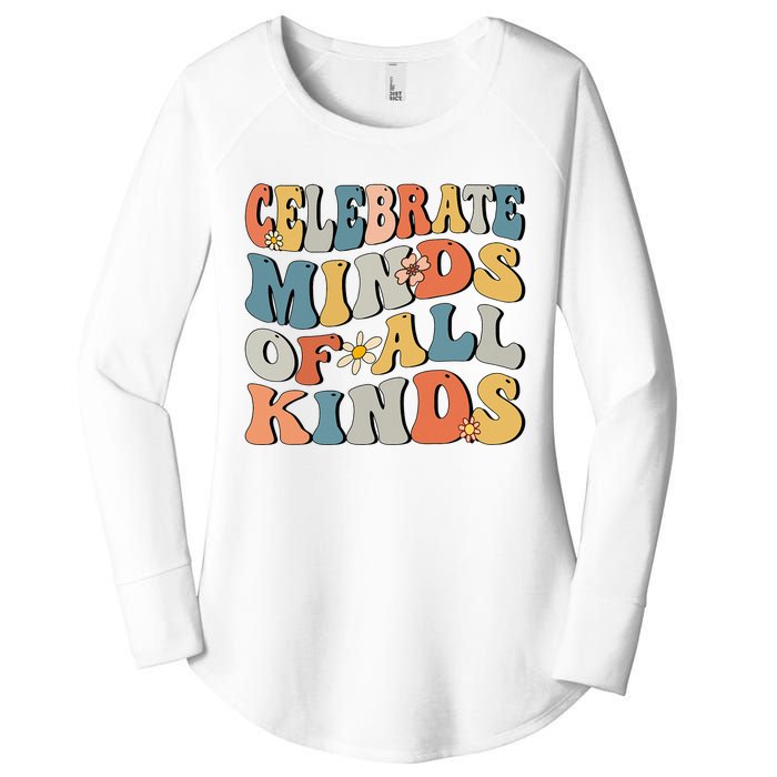 Celebrate Minds Of All Kinds Women's Perfect Tri Tunic Long Sleeve Shirt