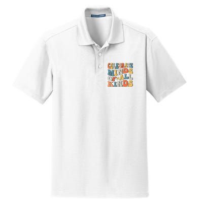 Celebrate Minds Of All Kinds Dry Zone Grid Polo