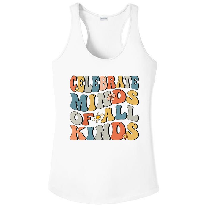 Celebrate Minds Of All Kinds Ladies PosiCharge Competitor Racerback Tank