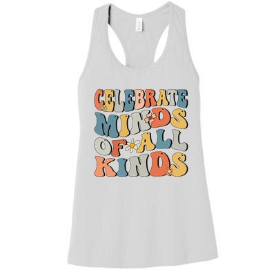 Celebrate Minds Of All Kinds Women's Racerback Tank