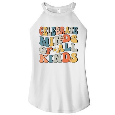 Celebrate Minds Of All Kinds Women's Perfect Tri Rocker Tank