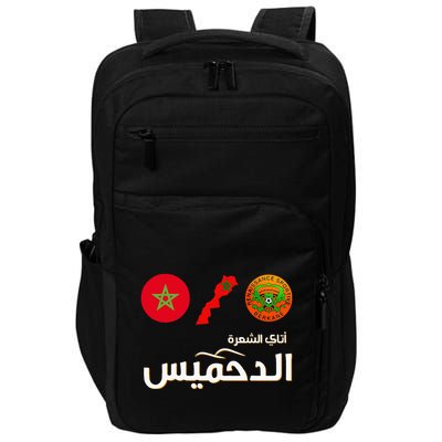 Complete Map Of Morocco With Dahmis Tea Proud Moroccan Impact Tech Backpack