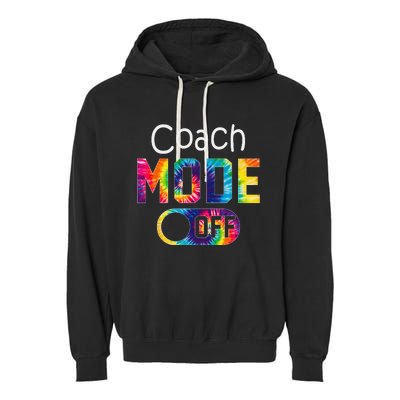 Coach Mode Off Happy Last Day Of School Tie Dye Summer Garment-Dyed Fleece Hoodie