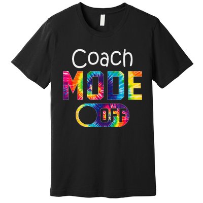 Coach Mode Off Happy Last Day Of School Tie Dye Summer Premium T-Shirt