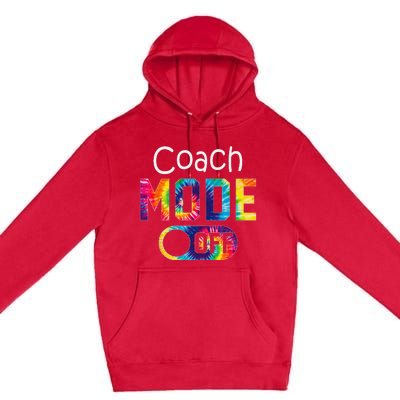 Coach Mode Off Happy Last Day Of School Tie Dye Summer Premium Pullover Hoodie