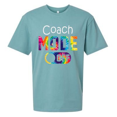 Coach Mode Off Happy Last Day Of School Tie Dye Summer Sueded Cloud Jersey T-Shirt