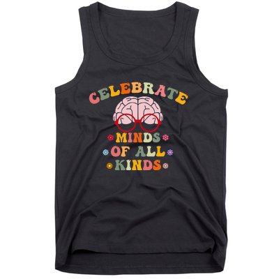 Celebrate Minds Of All Kinds Mental Health Autism Awareness Tank Top