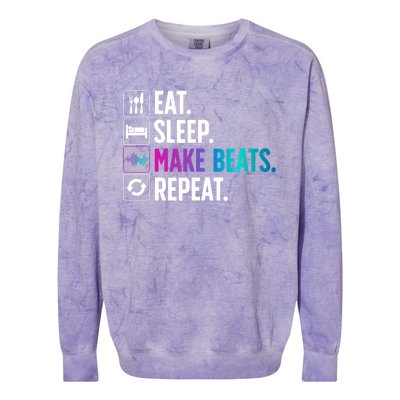 Cool Music Producer For Men Women DJ Beatmaker EDM Musician Colorblast Crewneck Sweatshirt