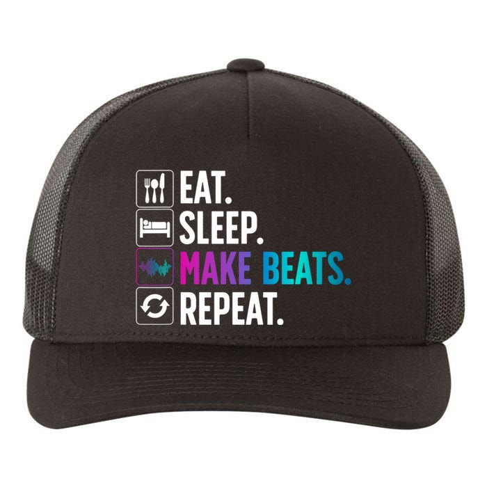 Cool Music Producer For Men Women DJ Beatmaker EDM Musician Yupoong Adult 5-Panel Trucker Hat