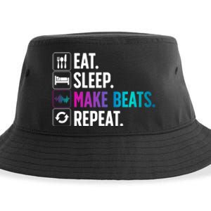 Cool Music Producer For Men Women DJ Beatmaker EDM Musician Sustainable Bucket Hat