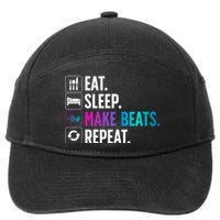 Cool Music Producer For Men Women DJ Beatmaker EDM Musician 7-Panel Snapback Hat