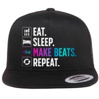 Cool Music Producer For Men Women DJ Beatmaker EDM Musician Flat Bill Trucker Hat