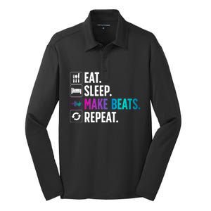 Cool Music Producer For Men Women DJ Beatmaker EDM Musician Silk Touch Performance Long Sleeve Polo