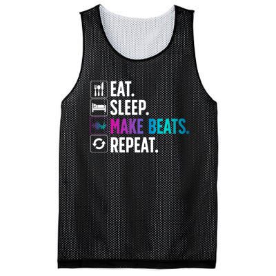 Cool Music Producer For Men Women DJ Beatmaker EDM Musician Mesh Reversible Basketball Jersey Tank