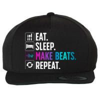 Cool Music Producer For Men Women DJ Beatmaker EDM Musician Wool Snapback Cap