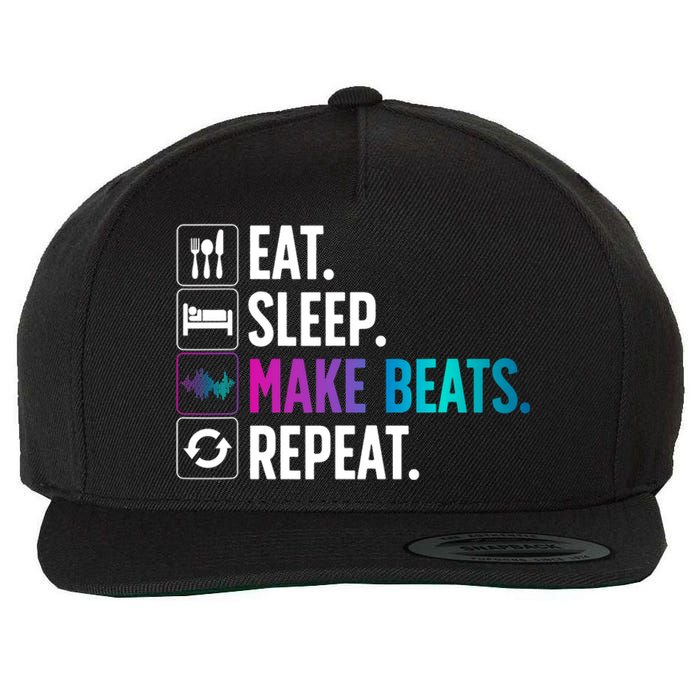 Cool Music Producer For Men Women DJ Beatmaker EDM Musician Wool Snapback Cap