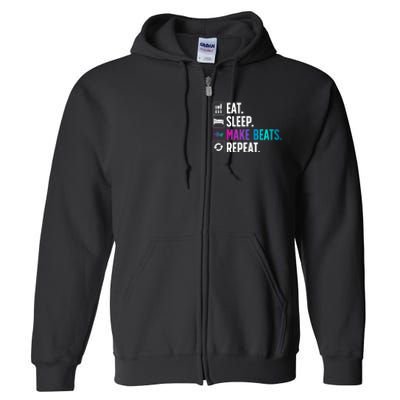 Cool Music Producer For Men Women DJ Beatmaker EDM Musician Full Zip Hoodie