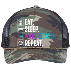 Cool Music Producer For Men Women DJ Beatmaker EDM Musician Retro Rope Trucker Hat Cap