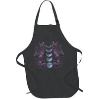 Celestial Moon Phase Boho Wildflowers Zodiac Witchcore Apron
