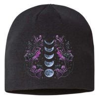 Celestial Moon Phase Boho Wildflowers Zodiac Witchcore Sustainable Beanie