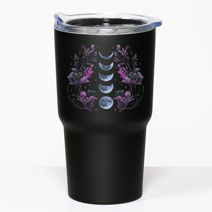 Celestial Moon Phase Boho Wildflowers Zodiac Witchcore Tumbler