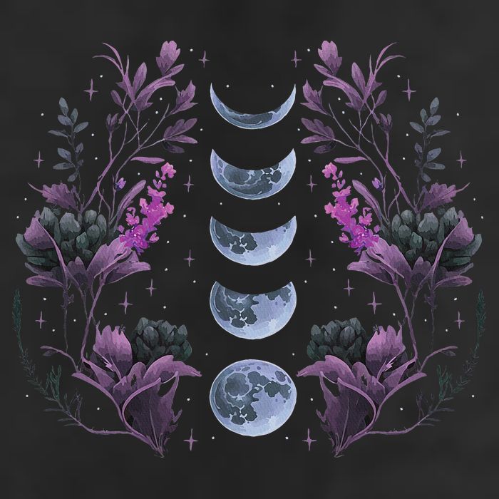Celestial Moon Phase Boho Wildflowers Zodiac Witchcore Tumbler