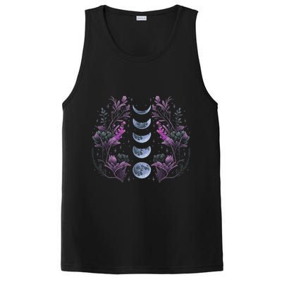 Celestial Moon Phase Boho Wildflowers Zodiac Witchcore PosiCharge Competitor Tank