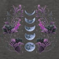 Celestial Moon Phase Boho Wildflowers Zodiac Witchcore Vector Backpack