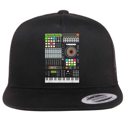 Cool Music Producer Artist For Men Women Beat Makers Flatbill Hat