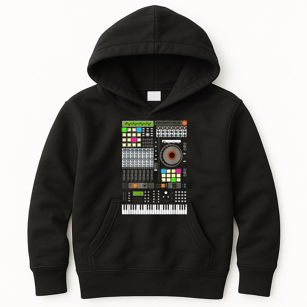 Cool Music Producer Artist For Men Women Beat Makers Kids Hoodie