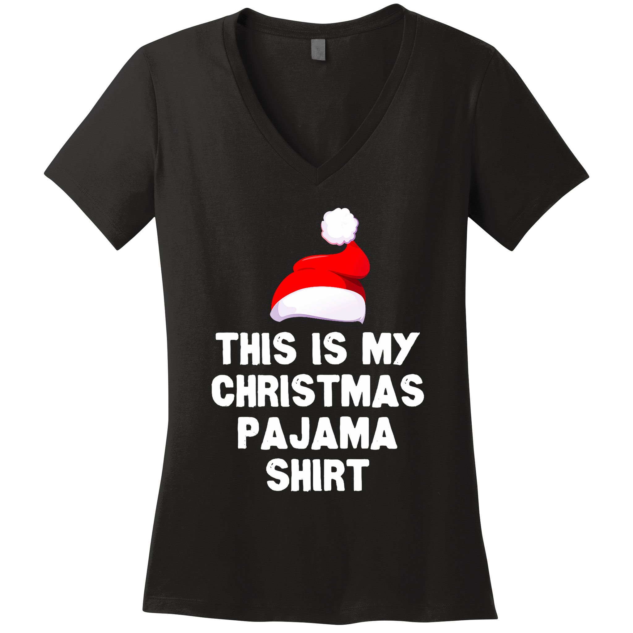 Christmas Morning Pajama Family Outfit Women's V-Neck T-Shirt