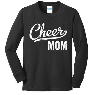 Cheer Mom Proud Cheerleading Mom Gift Kids Long Sleeve Shirt