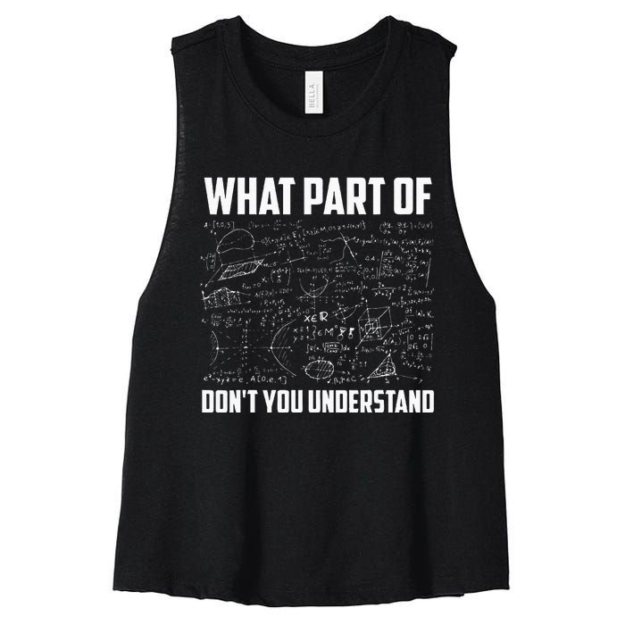 Cool Mathematics Professor Student Engineer Art Unisex Child Mechanical Women's Racerback Cropped Tank