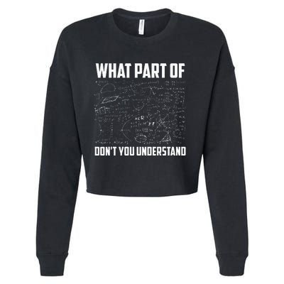 Cool Mathematics Professor Student Engineer Art Unisex Child Mechanical Cropped Pullover Crew