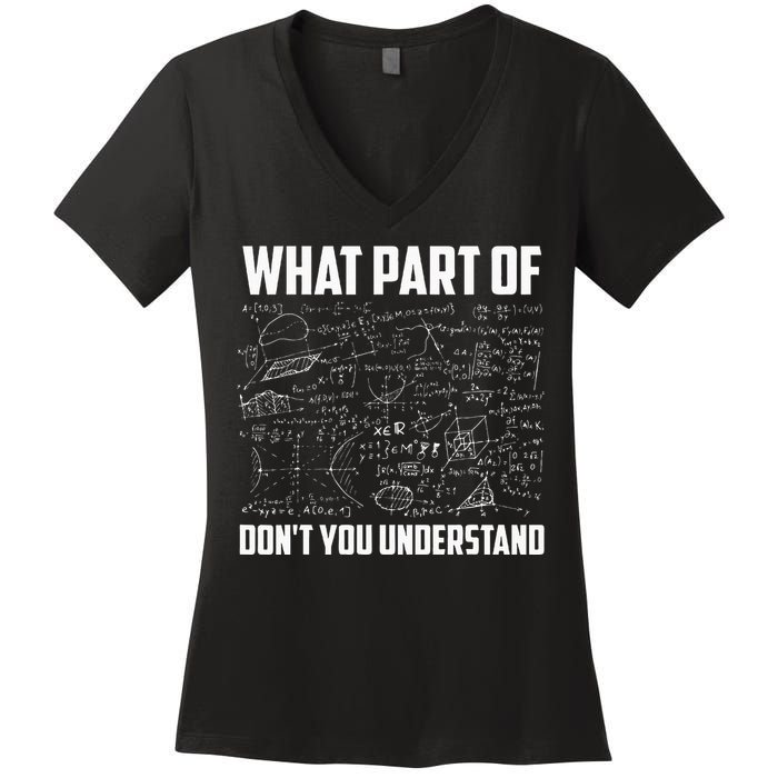 Cool Mathematics Professor Student Engineer Art Unisex Child Mechanical Women's V-Neck T-Shirt