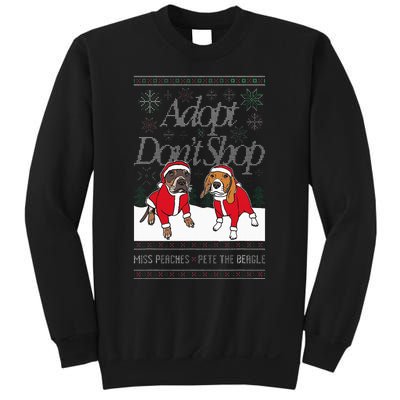 Christmas Miss Peaches & Pete The Beagle Sweatshirt