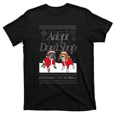 Christmas Miss Peaches & Pete The Beagle T-Shirt