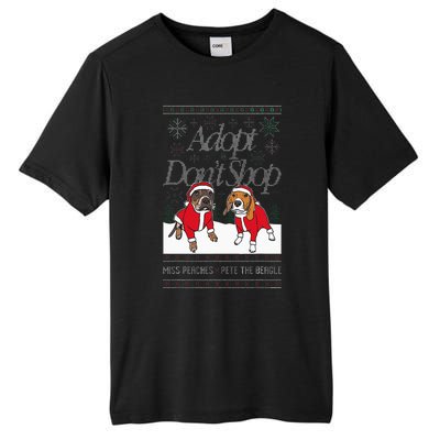 Christmas Miss Peaches & Pete The Beagle Tall Fusion ChromaSoft Performance T-Shirt