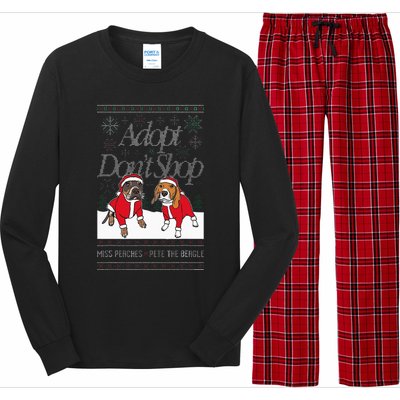 Christmas Miss Peaches & Pete The Beagle Long Sleeve Pajama Set