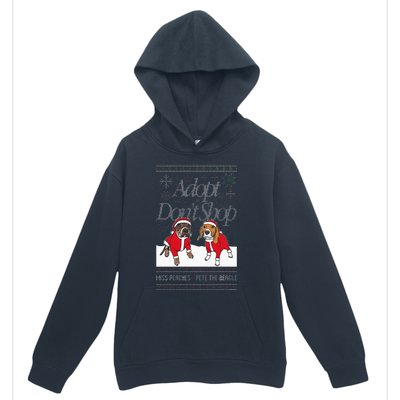 Christmas Miss Peaches & Pete The Beagle Urban Pullover Hoodie