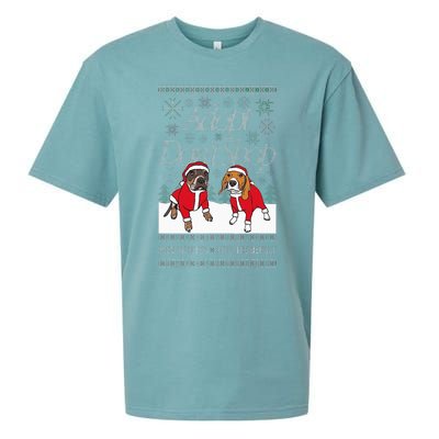 Christmas Miss Peaches & Pete The Beagle Sueded Cloud Jersey T-Shirt