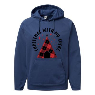 Cute Matching Plaid Family Christmas Tribe Pajamas Funny Gift Meaningful Gift Performance Fleece Hoodie