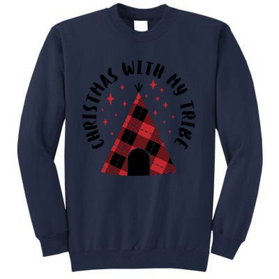 Cute Matching Plaid Family Christmas Tribe Pajamas Funny Gift Meaningful Gift Tall Sweatshirt