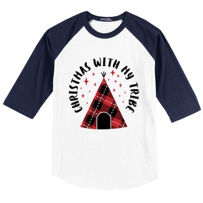 Cute Matching Plaid Family Christmas Tribe Pajamas Funny Gift Meaningful Gift Baseball Sleeve Shirt