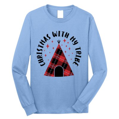 Cute Matching Plaid Family Christmas Tribe Pajamas Funny Gift Meaningful Gift Long Sleeve Shirt