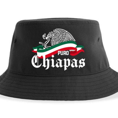 Chiapas Mexico Puro Chiapas Eagle Flag Sustainable Bucket Hat