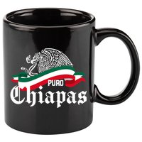 Chiapas Mexico Puro Chiapas Eagle Flag 11oz C Handle Ceramic Mug