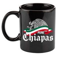 Chiapas Mexico Puro Chiapas Eagle Flag 11oz C Handle Ceramic Mug