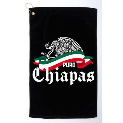 Chiapas Mexico Puro Chiapas Eagle Flag Golf Towel